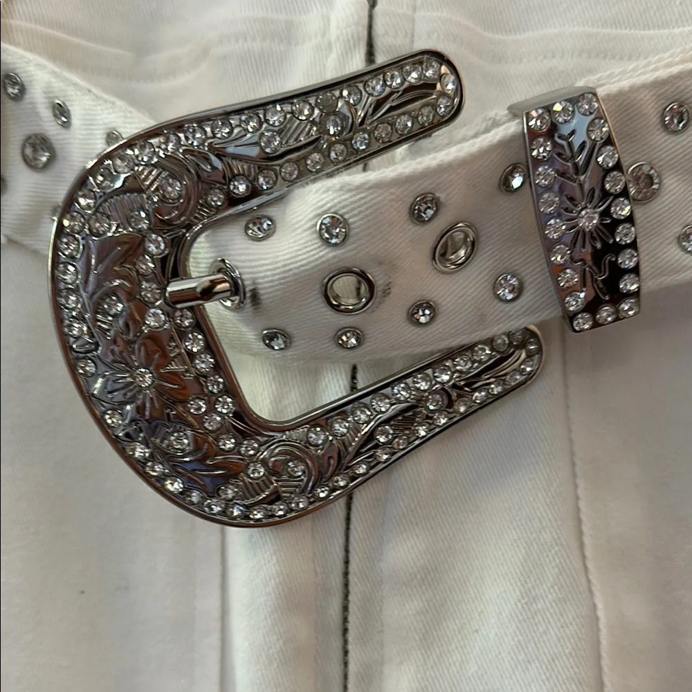 Show Me Your MuMu White rhinestone outlaw romper - medium - Picture 5 of 8